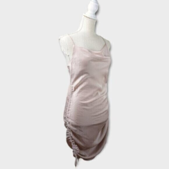 Illa Illa Cowl Neck Runched Slip On Mini Dress Size Small Women - Picture 1 of 8